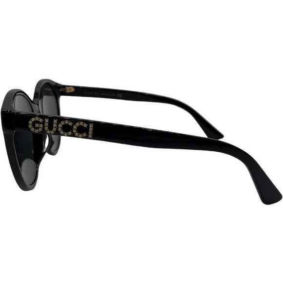 Authentic GUCCI Line Stone Sunglasses GG0419SA Black Resin #36634430 main image 10